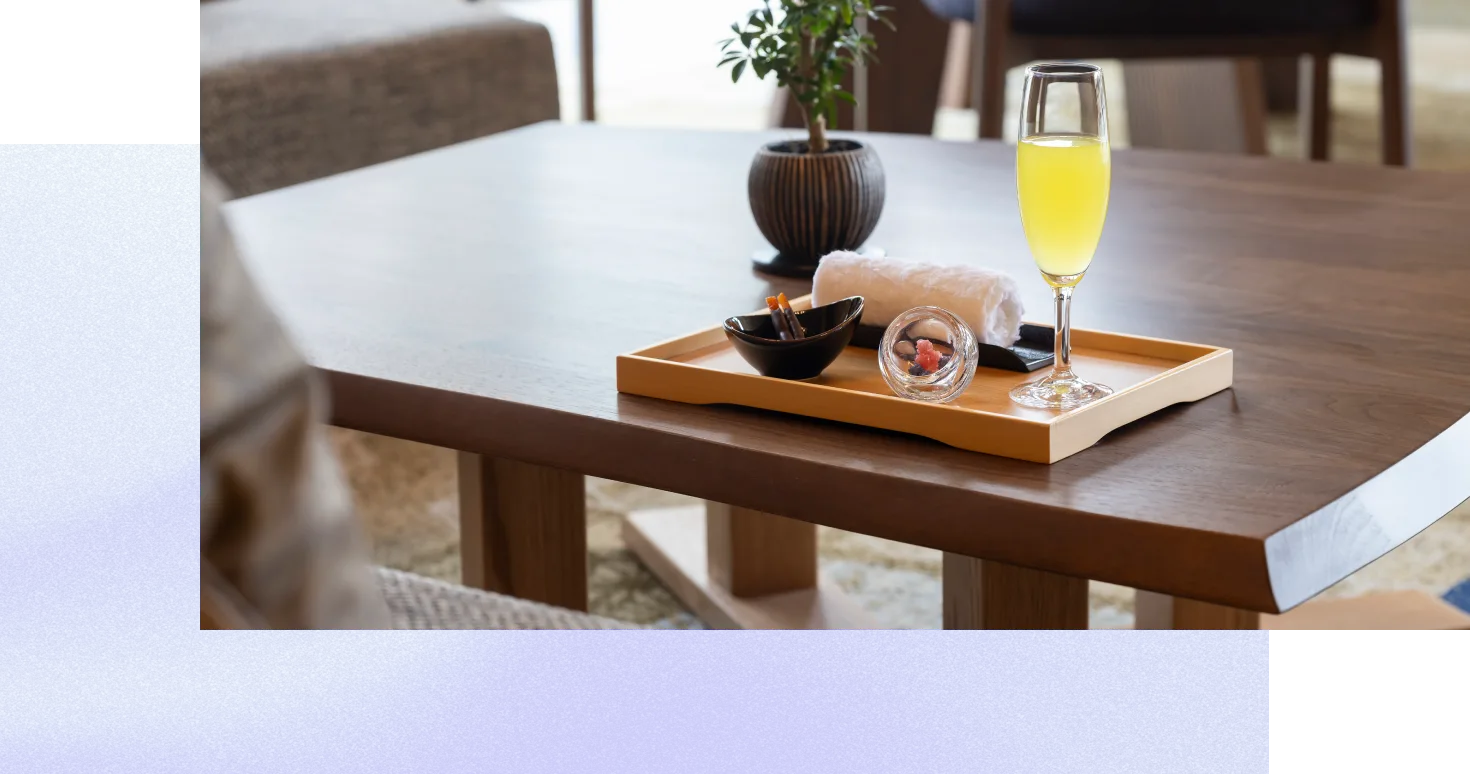 浜辺を臨む特等席がそこここに